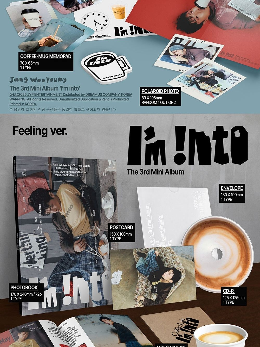 Альбом Jang Wooyoung - I'M INTO 3rd Mini Album RANDOM Version