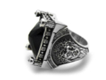 Кольцо из серебра "Faith" AZR-083BL