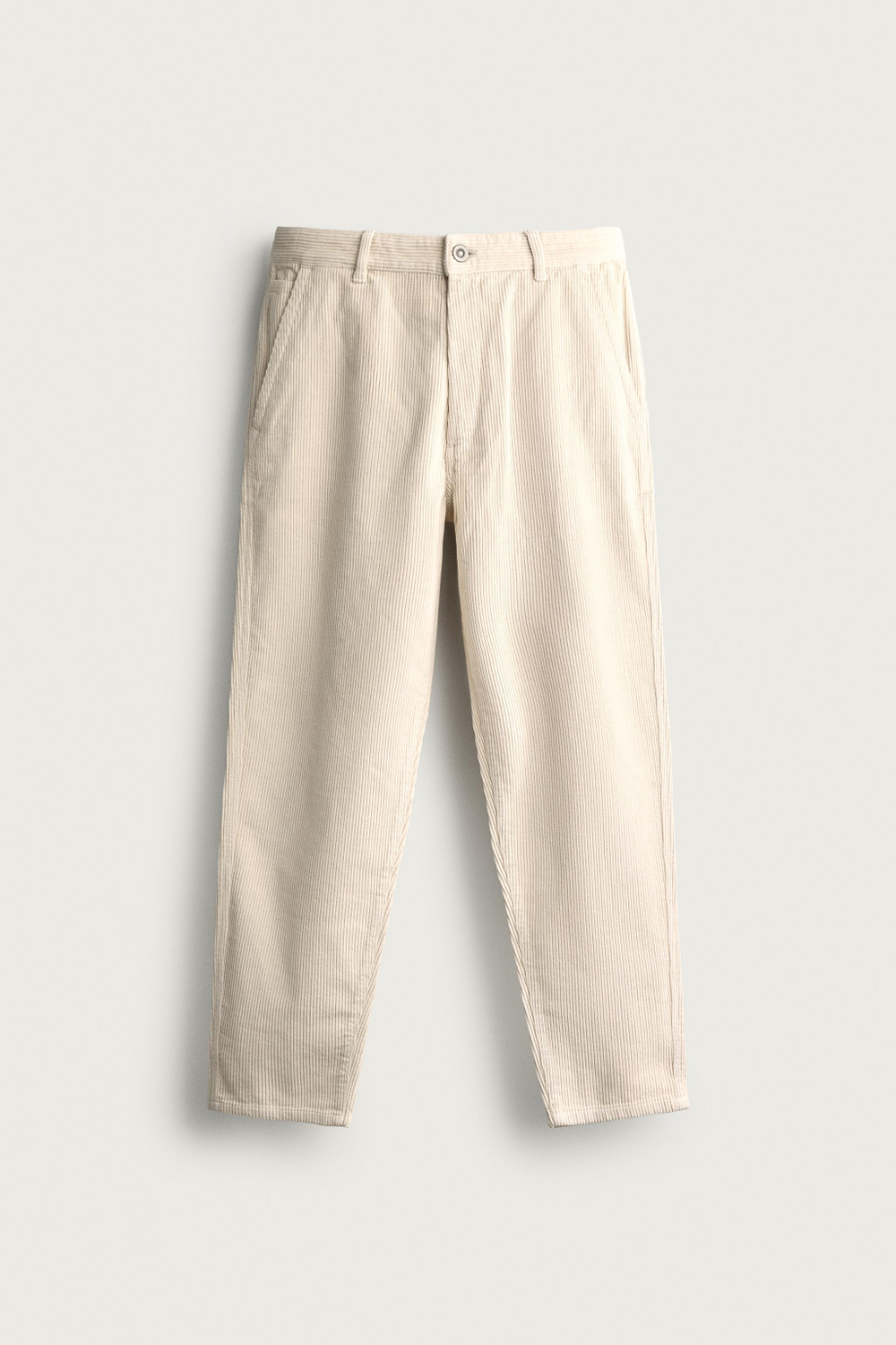 ВЕЛЬВЕТОВЫЕ БРЮКИ CARROT FIT С ЭФФЕКТОМ ПОТЕРТОСТИ — ZARA
