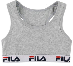 Топ для девочки теннисный Fila Girl Bra 1P - серый