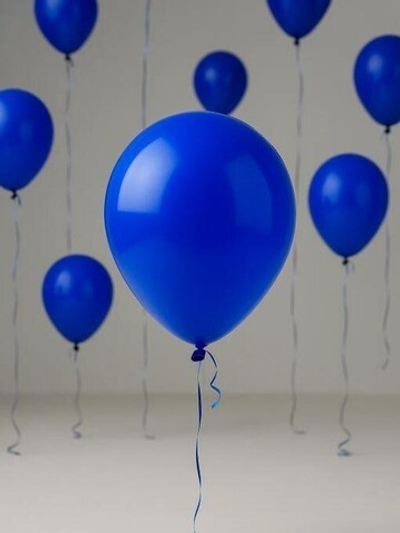 Набор воздушных шаров 10 шт. "Timeless", sapphire blue (25 см)