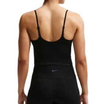 Женский топ теннисный Nike One Medium Support Padded Adjustable Sports - black/white