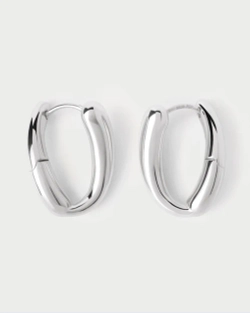 Серьги Helix Hoops Серебро 925 пробы покрытое родием