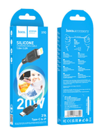Usb Кабель-зарядка Type-C на Lightning Hoco X90 3A 1м белый