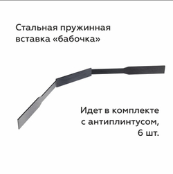 Антиплинтус алюминиевый Апл 01.2700.01л. Серебро матовое 16х6,1х2700мм