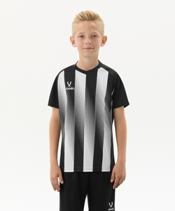 Футболка игровая Jogel Camp Striped Jersey-K, черный 99/белый 00