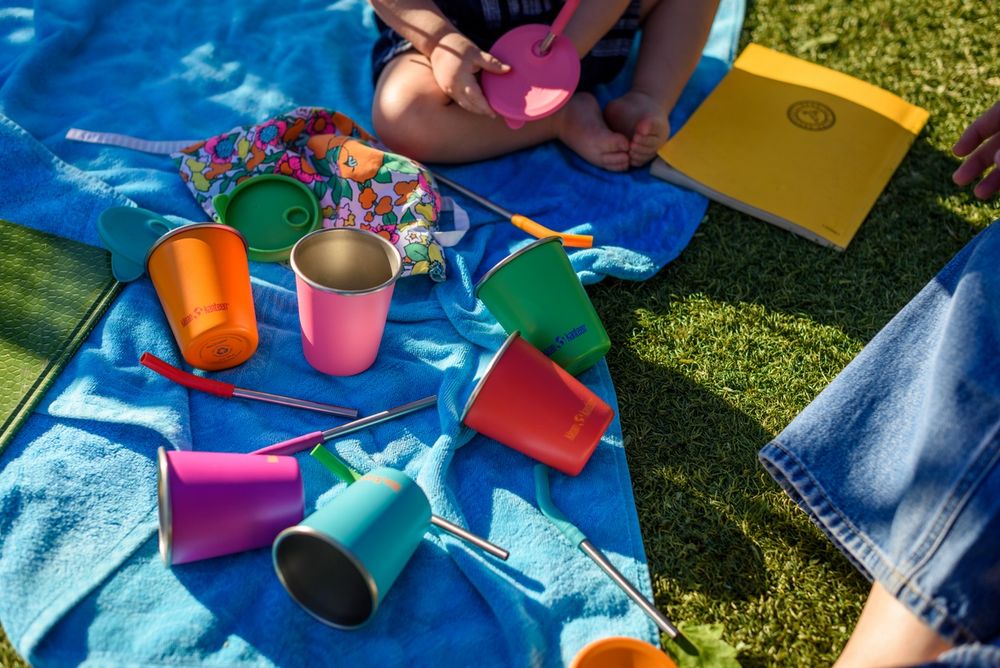 Набор стаканов Klean Kanteen Kid Cup 10oz (296 мл) Beach Ball - 4 шт