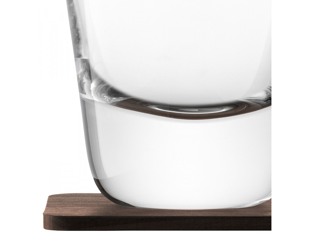 Набор из 2-х стаканов для виски с деревянными подставками Arran Whisky 250 мл