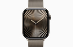 Apple Watch Series 10, 46 мм, титан цвета «Натуральный титан», миланский сетчатый браслет