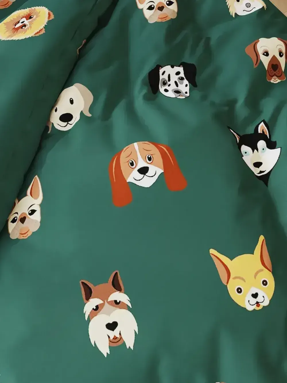 Наволочка комплект 2шт перкаль Сказка "Dogs " 40х40 см на молнии