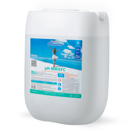 Жидкий pH минус для бассейна Aqualeon 30 л