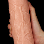 Крупный реалистичный вибратор с гибким стволом "11'' Realistic Long Vibrating Dildo", Lovetoy