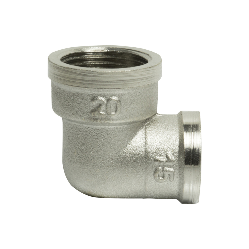 Уголок 3/4'' - 1/2'' вн/вн никель