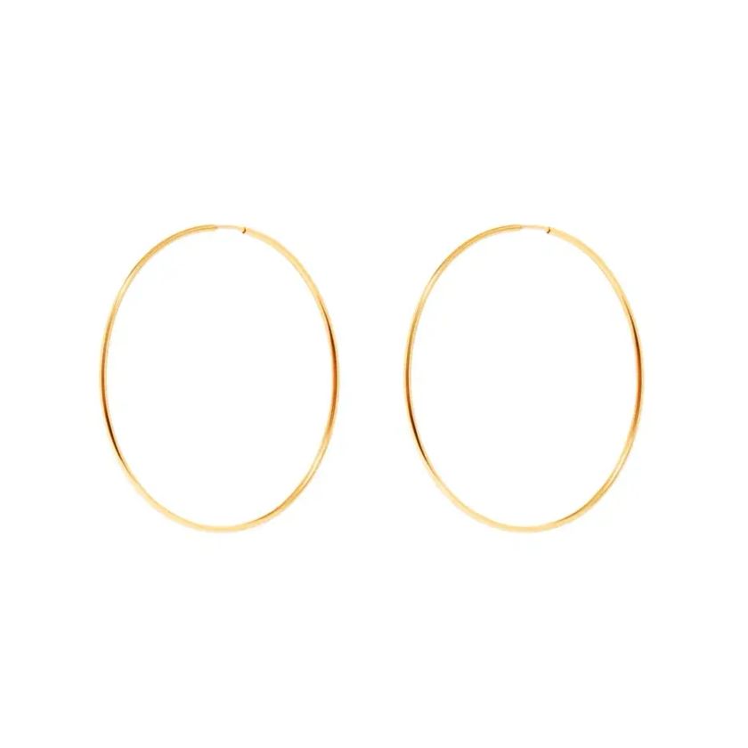 Серьги-конго Золотые – 5 см