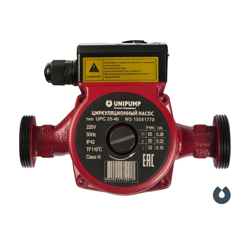 Насос циркуляционный UNIPUMP UPC 25-40 180, с гайками  АКЦИЯ