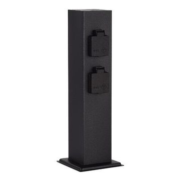 Столб уличный 4 розетки SL9012.415.00 чёрный Socket ST-Luce