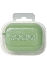 Силиконовый чехол для AirPods Pro 2 c карабином зелёный