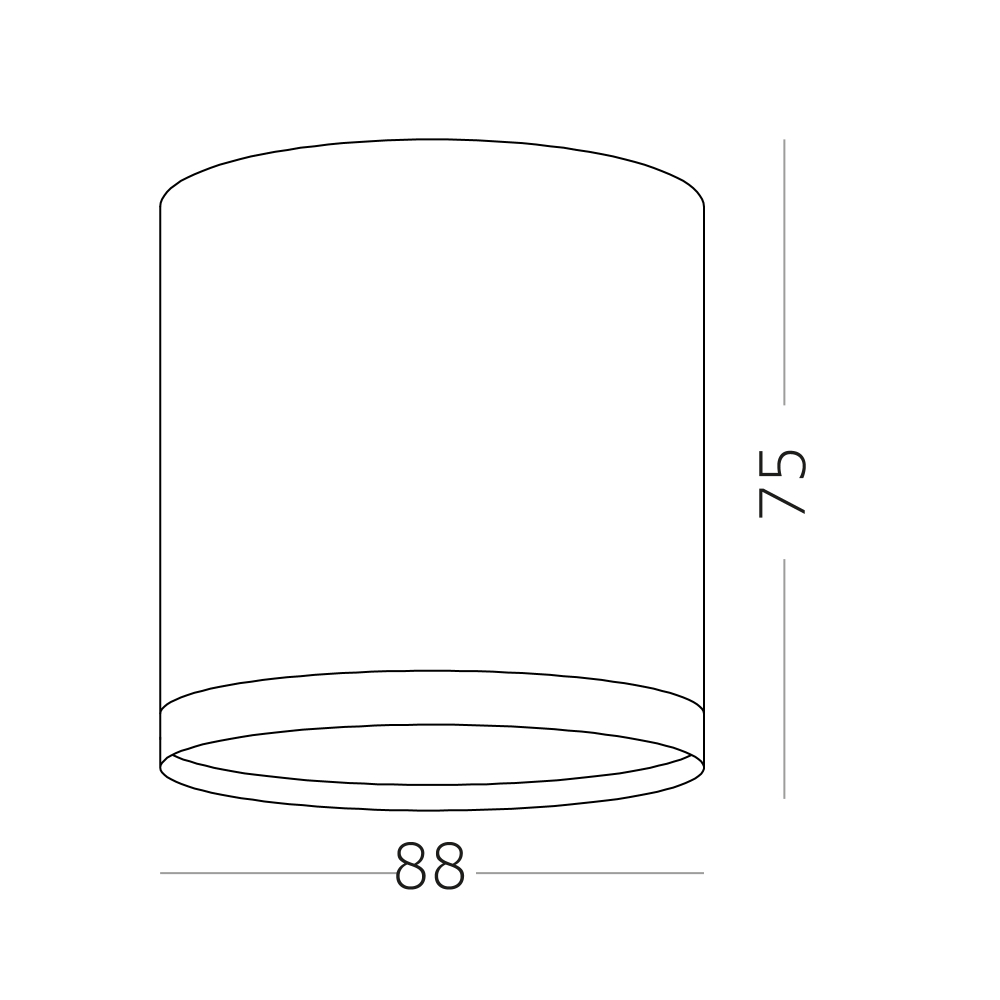 Светильник накладной LED 9W 3000K