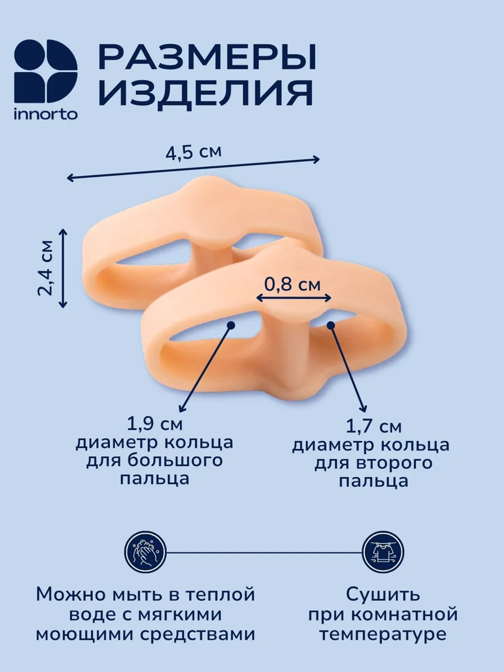 Разделители большого пальца силиконовые