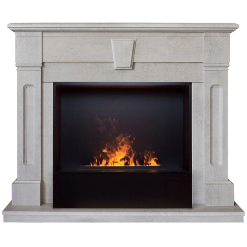 Каминокомплект Real Flame Kellie 25,5/26 WT с очагом 3D Cassette 630 Black Panel