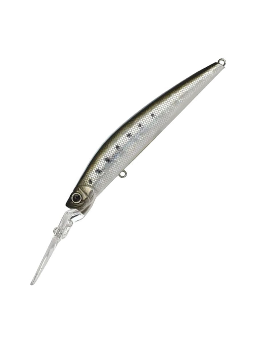 Воблер DUO Hacker Slaver Cranking Minnow 105 SP SW, CEA0499 Ghost Aji, 105 мм, 16 г, нейтральный, минноу