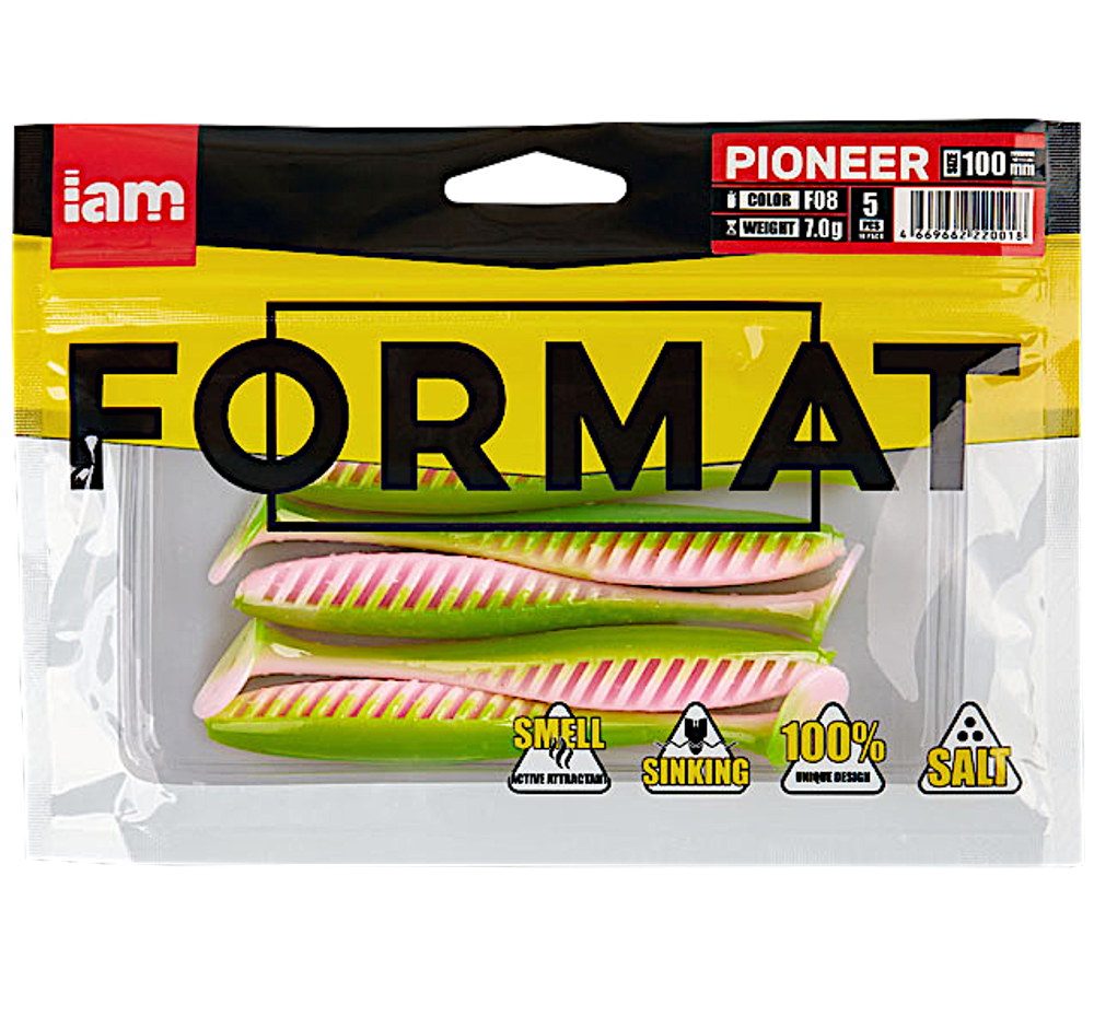 Мягкая приманка IAM Format Pioneer 088мм 4.8г -