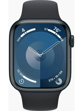 Умные часы Apple Watch Series 9 45 мм, Midnight Aluminium, Midnight Sport Band - S/M