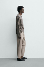 КОМФОРТНЫЕ БРЮКИ ЧИНОС ИЗ РЕЛЬЕФНОЙ ТКАНИ — ZARA