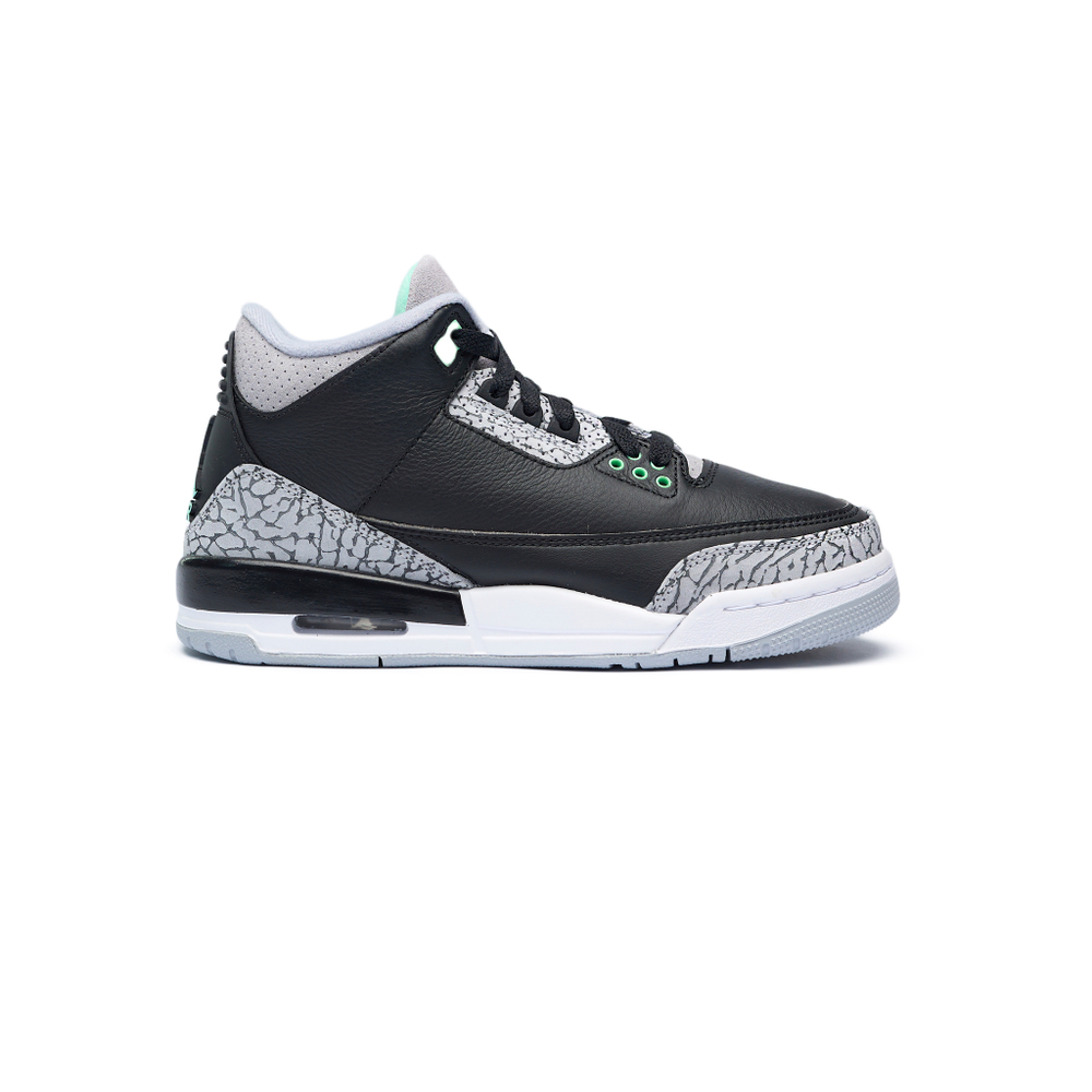 Кроссовки Jordan 3 GS "Green Glow"