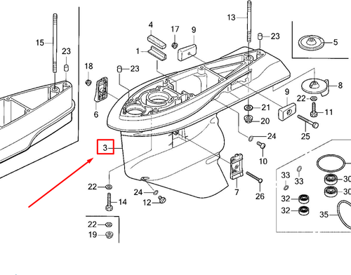 06402-ZY3-000 CASE, GEAR *NH282MU*