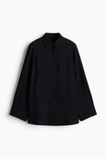 Рубашка из жатой ткани из смеси вискозы - H&M