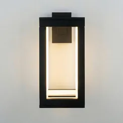 Настенный светильник уличный Frame 1527 TECHNO LED черный Elektrostandard