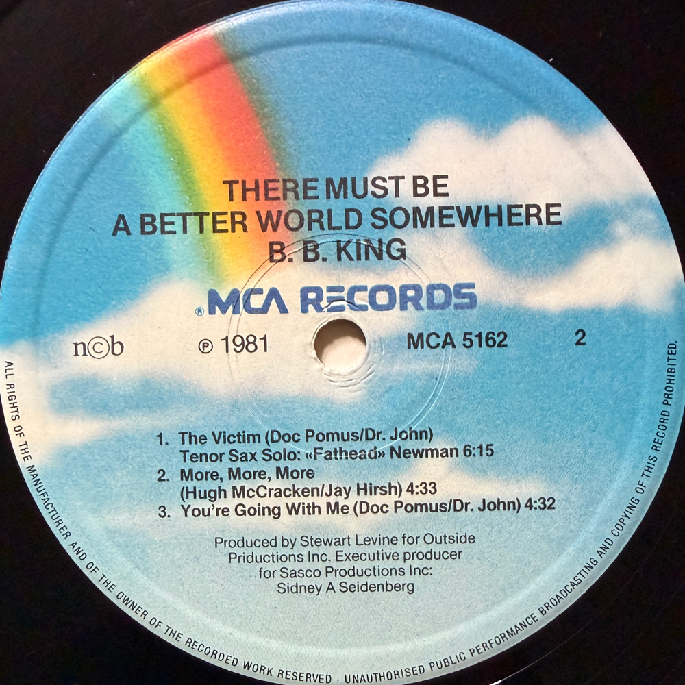 B.B. King ‎– There Must Be A Better World Somewhere (Норвегия 1981г.)