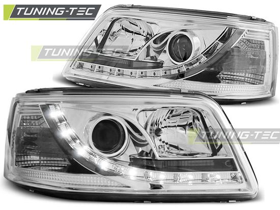 Передняя оптика CHROME для VW T5 04.03-08.09