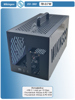 Внешний корпус для видеокарты Wikingoo D3-360 EGPU. Thunderbolt 3/4, USB4. + доп. питание Type-C
