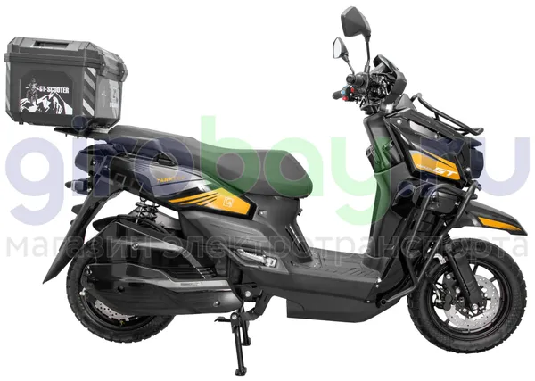 Электроскутер GT Tank 3000W (72V/60Ah) - Чёрный с кофром, обновленная версия фото №5