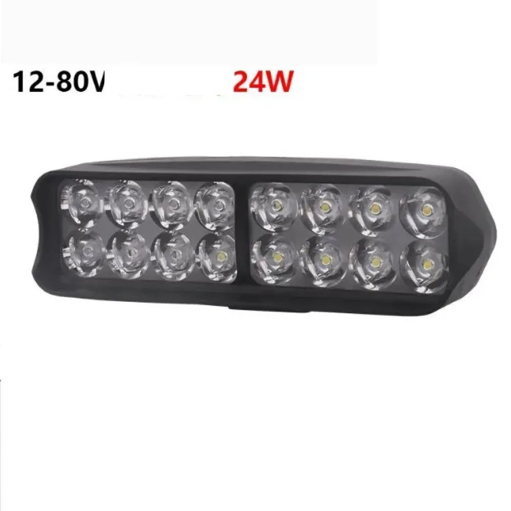 Фара фонарь 12-80v 24w (150х50мм) для электровелосипеда самоката