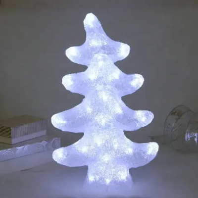Фигура светодиодная «Ёлочка» 28*13*48 см, 50 ламп LED, авторежим, 220V, Белый