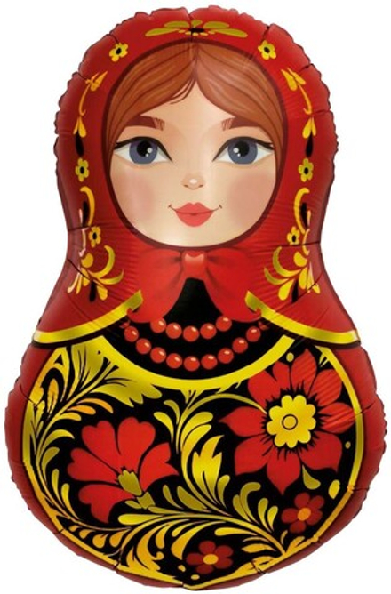 Р Фигура Матрешка Золотая роспись (31''/79 см)