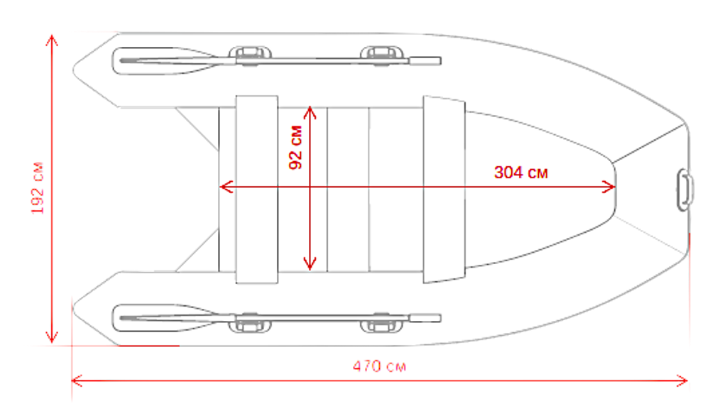 Лодка ПВХ Gladiator Professional D470AL с алюминиевым полом -