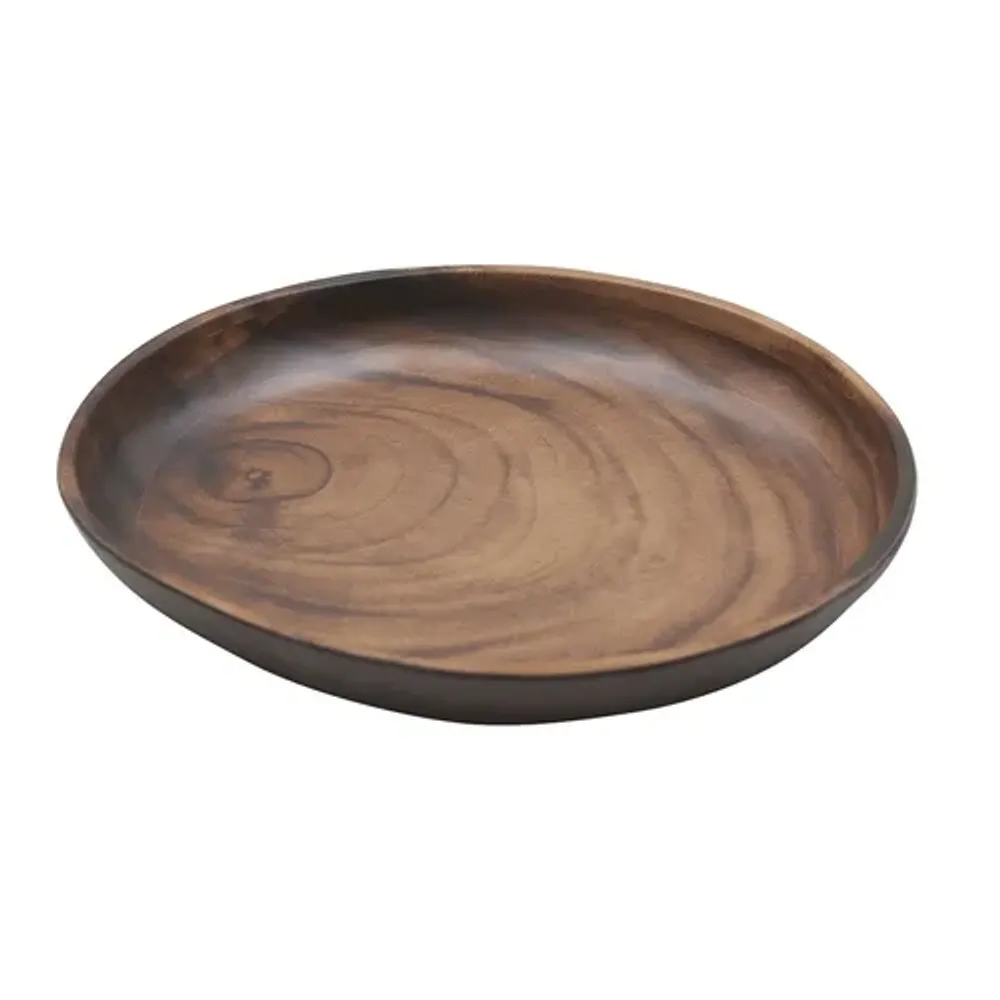 Блюдо 20,5*20*3 см овальное 400 мл African Wood 2 пластик меламин P.L. Proff Cuisine