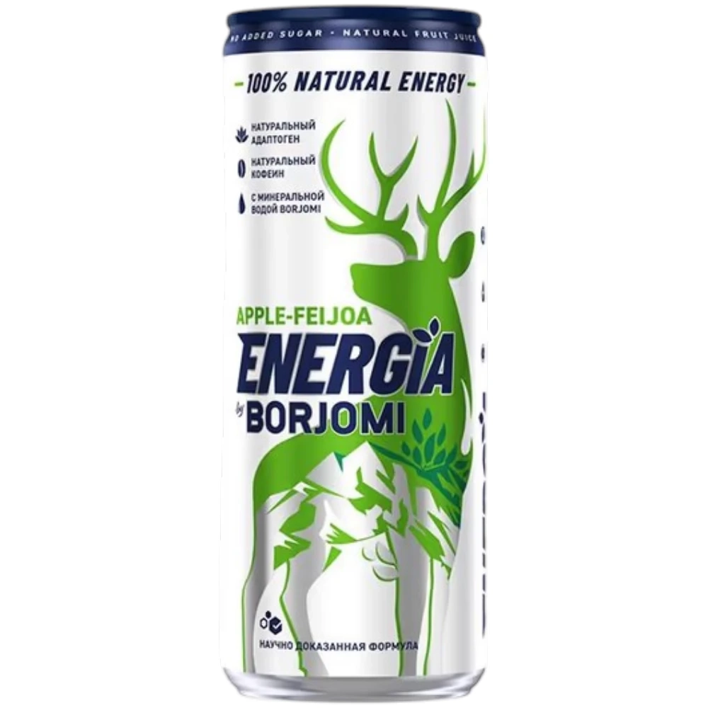 Энергетик Borjomi Яблоко и Фейхоа 0,24 л. in can
