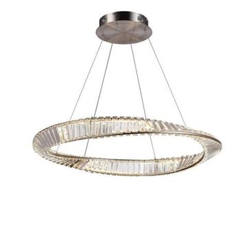 Люстра подвесная светодиодная LED 50W 4000K APL.045.13.50 сатин никель Olimp Aployt