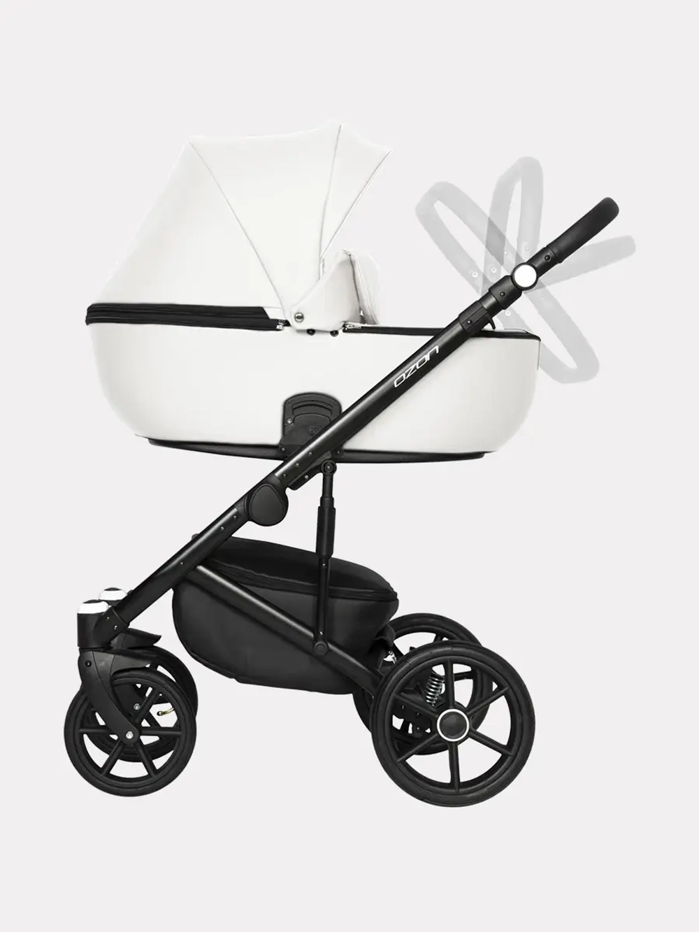 Коляска 2 в 1 Riko Basic Ozon 07 белый