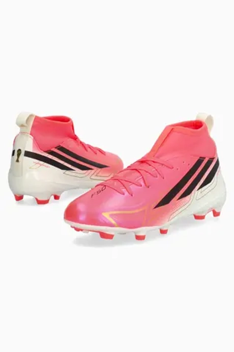 Бутсы adidas F50 League Hyperfast Mid FG Junior - розовый