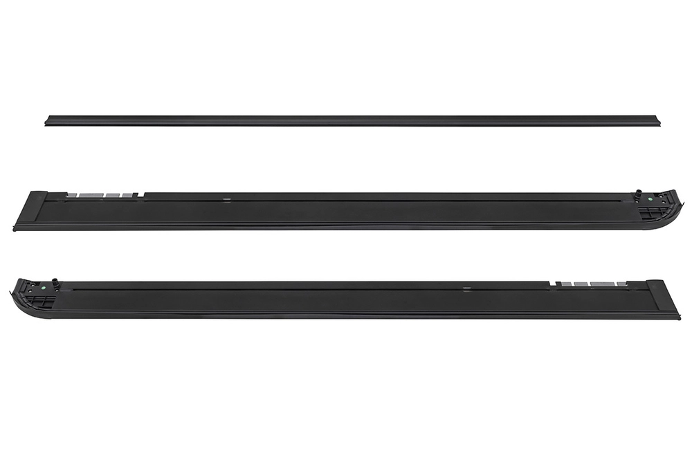 Крышка кузова для JAC T9, роллета раздвижная 1580х1620 мм, алюминиевая, черная РИФ
