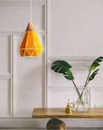 Pendant design lamp Fracture  D22 (Yellow)