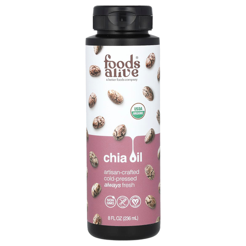 Foods Alive, Органическое масло чиа, 236 мл (8 жидк. Унций)