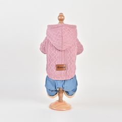 Royal Dog зимний костюм «Вязка» розовый 3XL