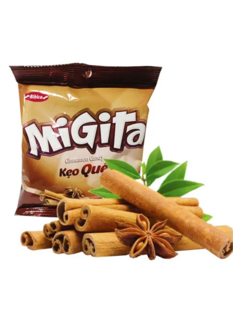 Конфеты леденцовые Bibica Migita со вкусом корицы 70 г x 4 шт